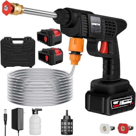 Rechargeable High Pressure Washer Car Gun Portable Pressure Washer Machine For Cleaning Wall, Floor, Solar Panel