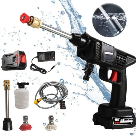Rechargeable High Pressure Washer Car Gun Portable Pressure Washer Machine For Cleaning Wall, Floor, Solar Panel