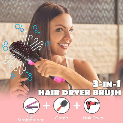 High Quality Hair Dryer Brush And Straightener - Professional Hot Air Brush 3 in 1 One Step Hair Dryer and Volumizer - Hair Dryer Brush, Blow Dryer Brush